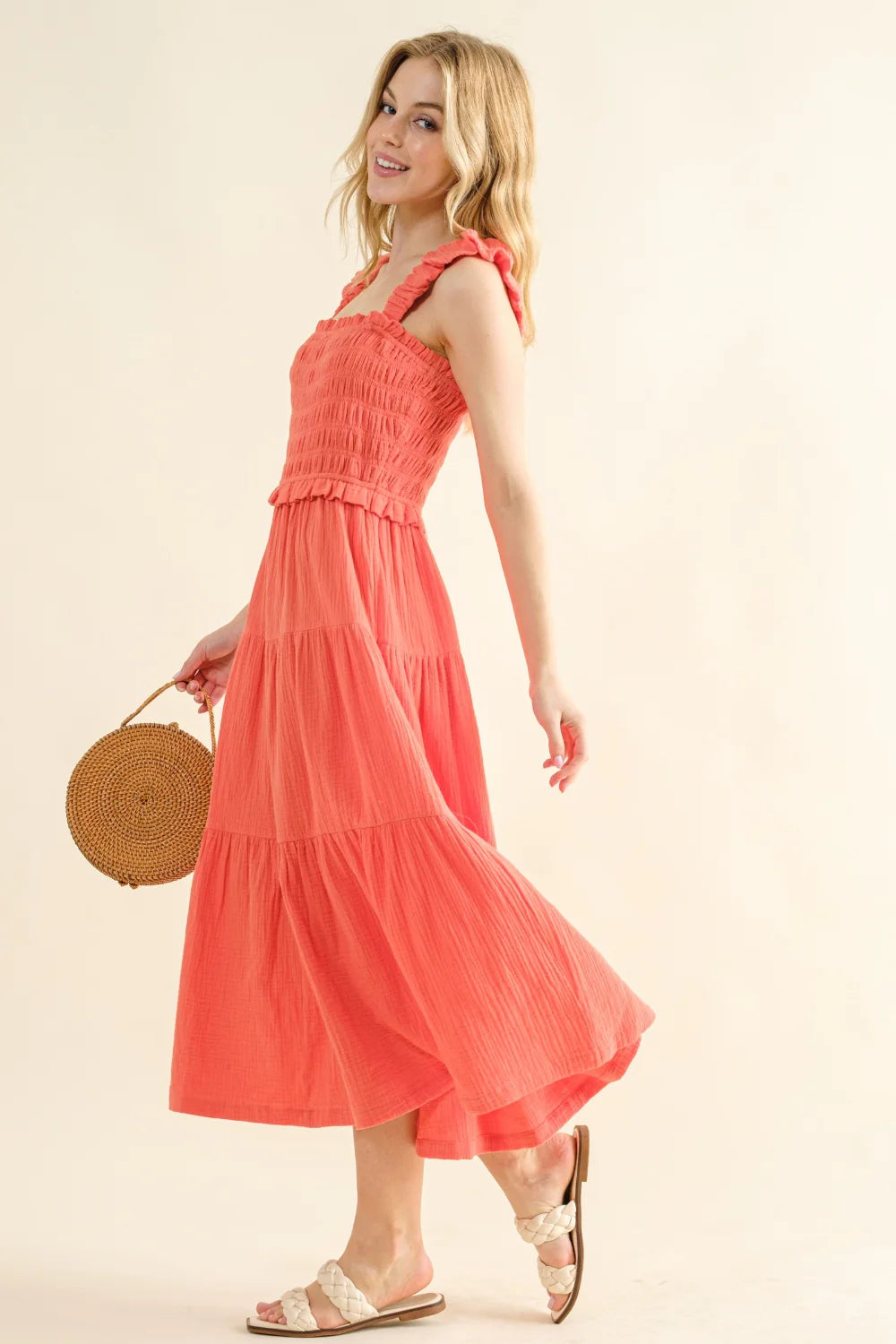 Smocked Ruffled Dress