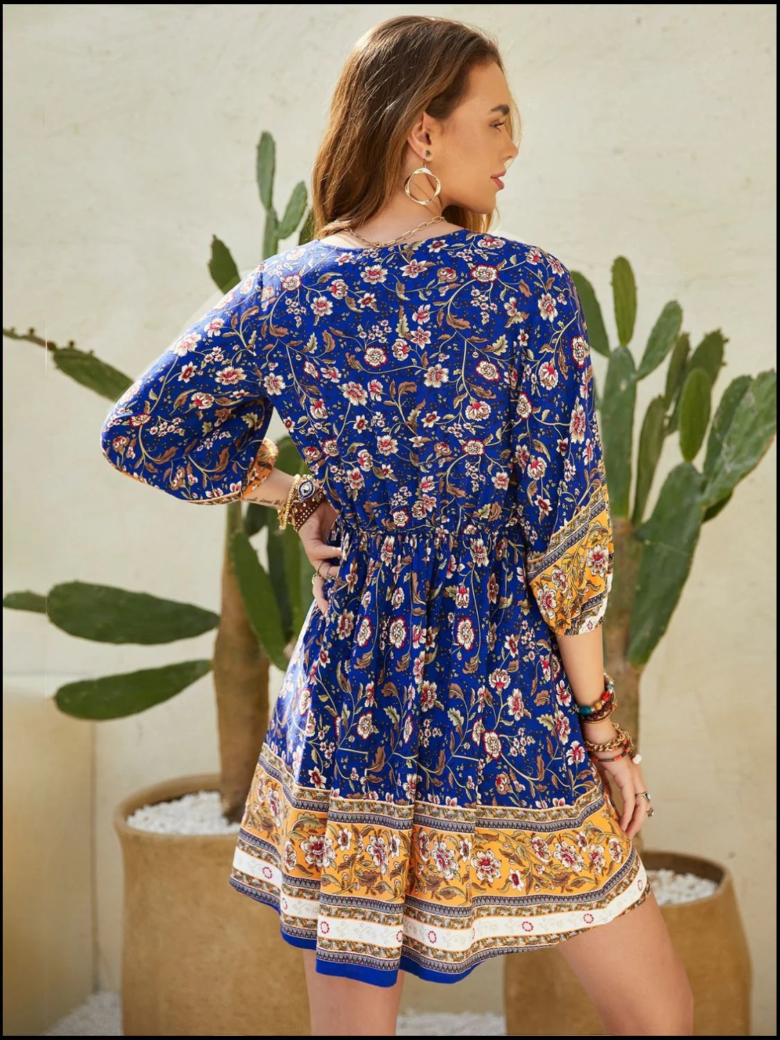 Printed Mini Dress
