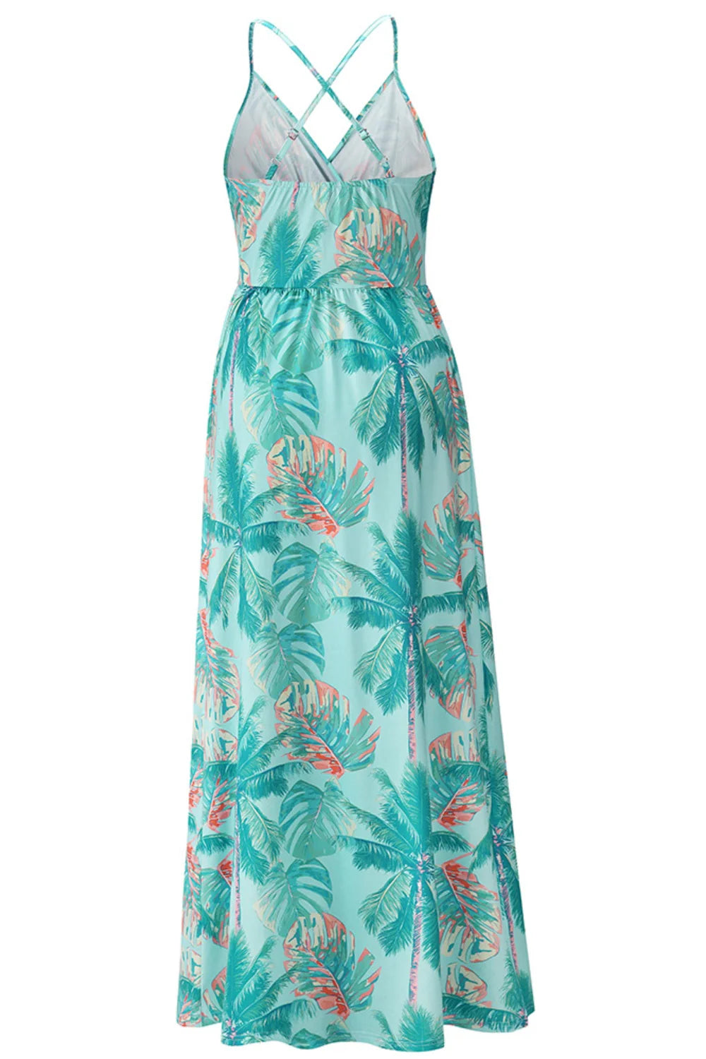 Printed Surplice Cami Dress