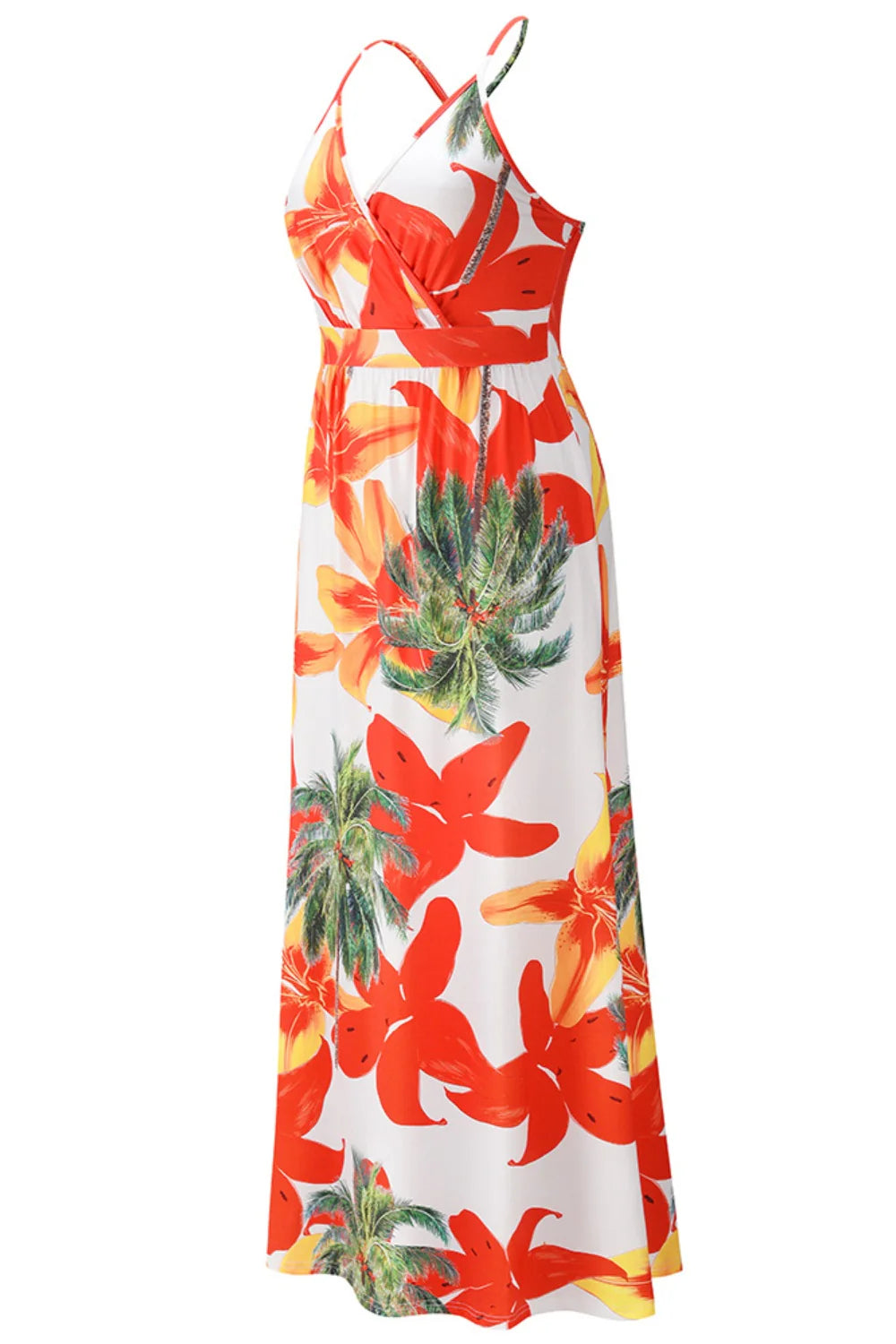 Printed Surplice Cami Dress