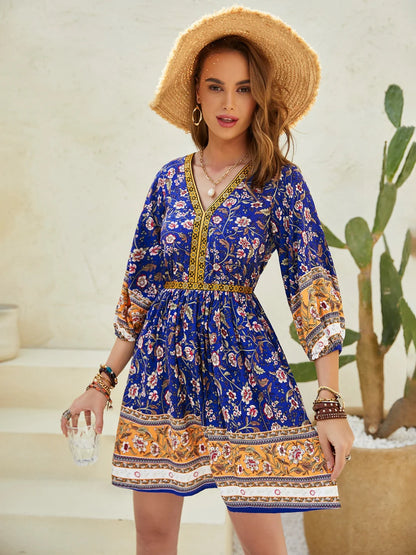 Printed Mini Dress