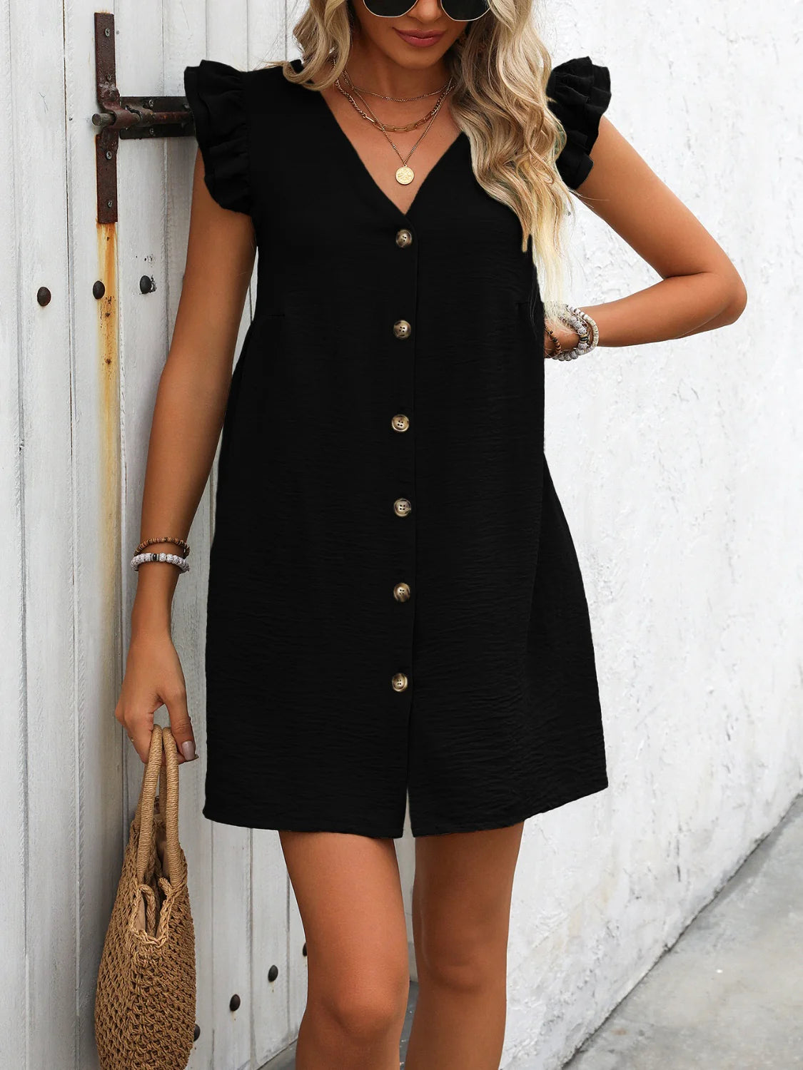 V-neck light summer Dress