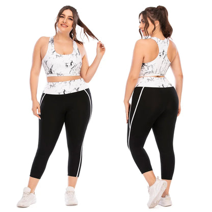 New Women Yoga Suit Sportswear Sportsuits plus Size for Female Gym Sport Running Sets Big Large Tracksuit Tacking Wear