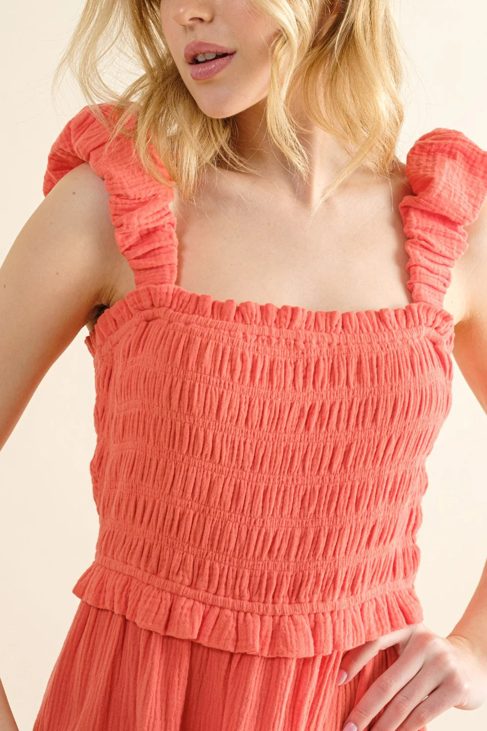 Smocked Ruffled Dress