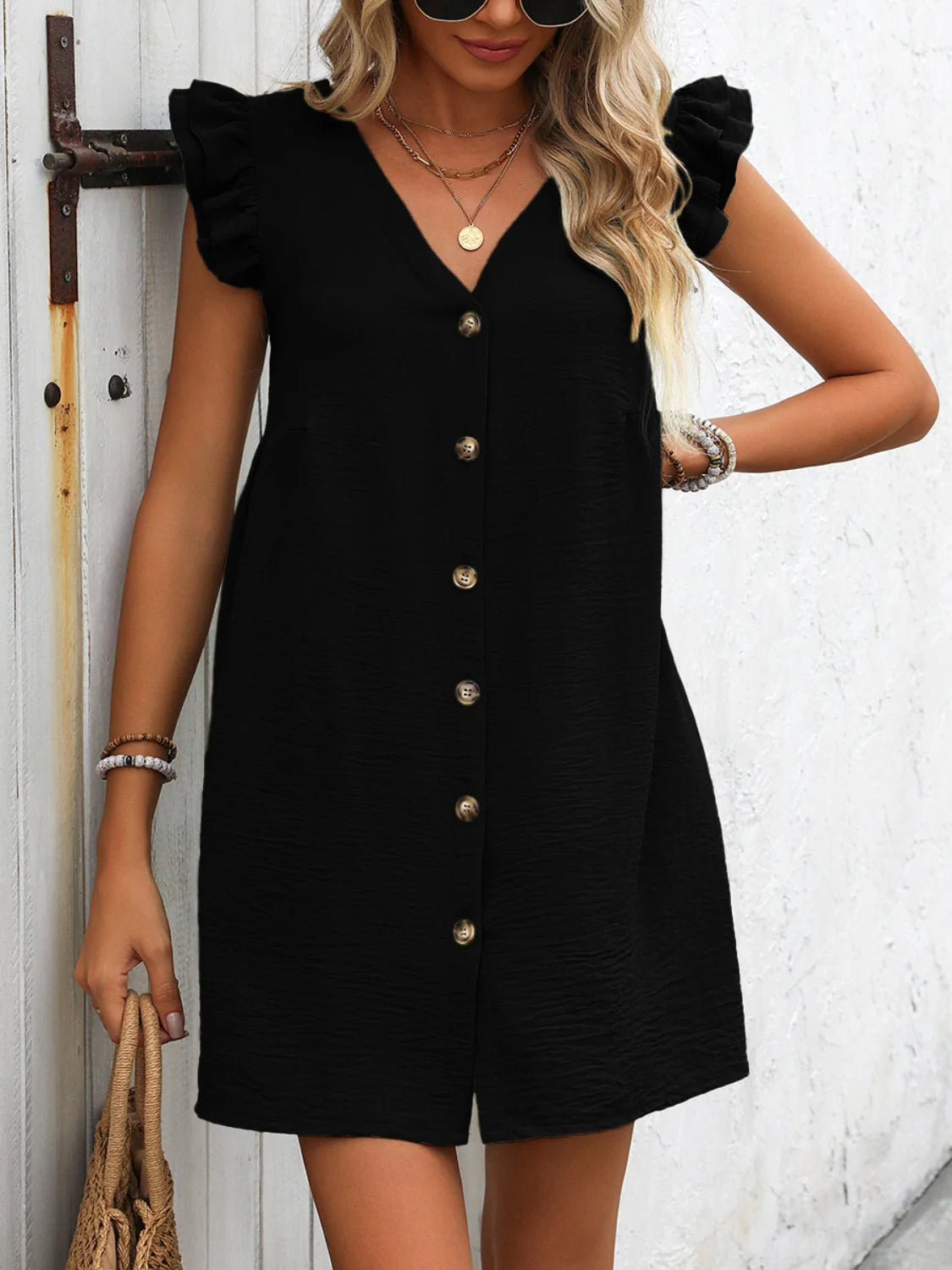 V-neck light summer Dress