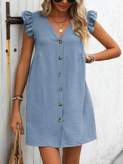 V-neck light summer Dress