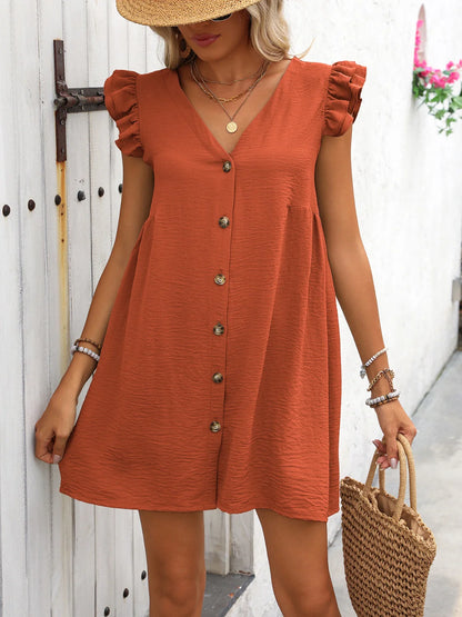 V-neck light summer Dress