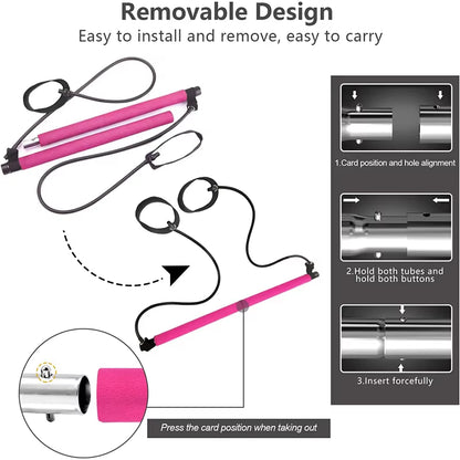 Pilates  Chest Expansion Tension Elastic Rope Stretching Belt