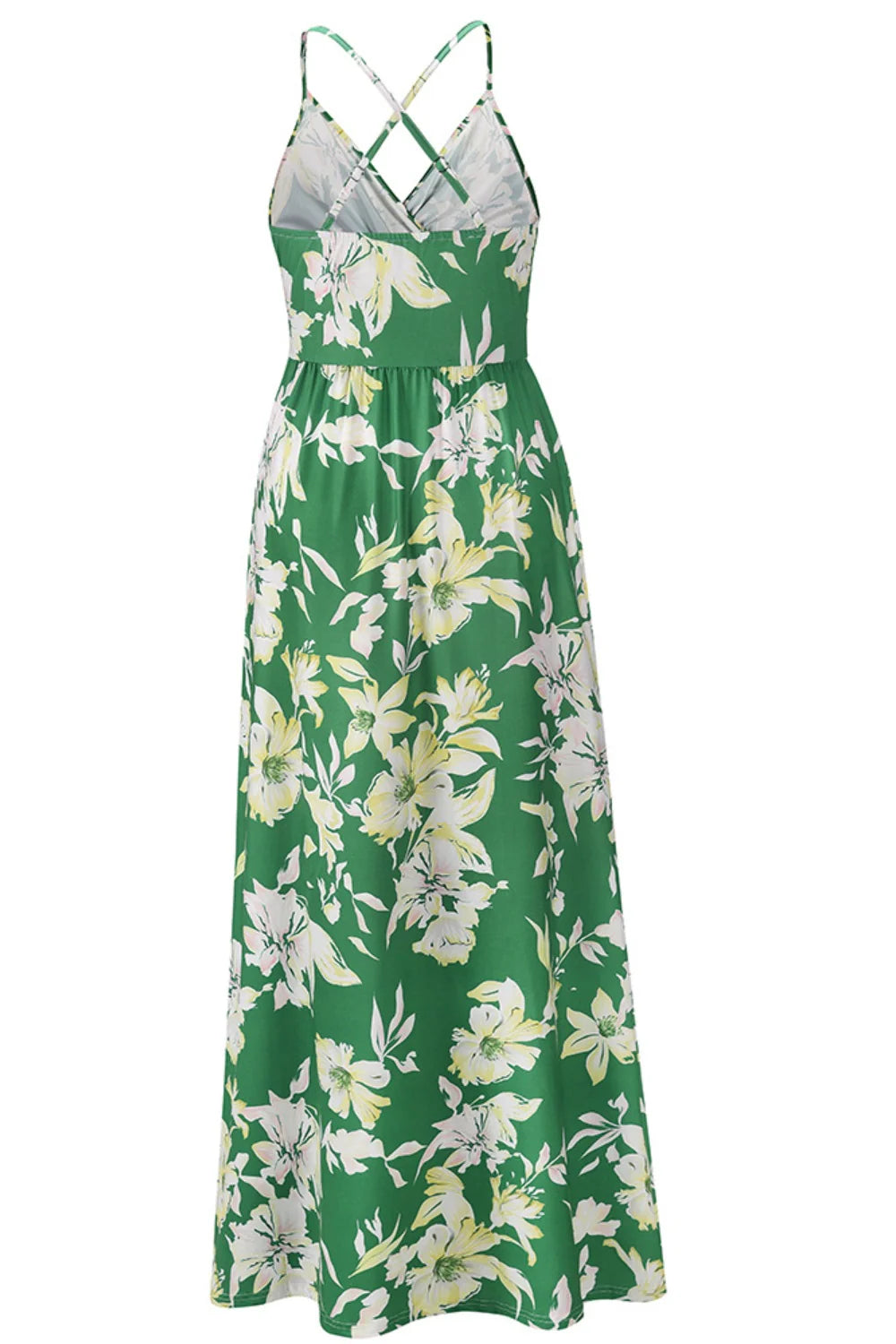 Printed Surplice Cami Dress