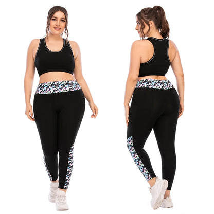 New Women Yoga Suit Sportswear Sportsuits plus Size for Female Gym Sport Running Sets Big Large Tracksuit Tacking Wear