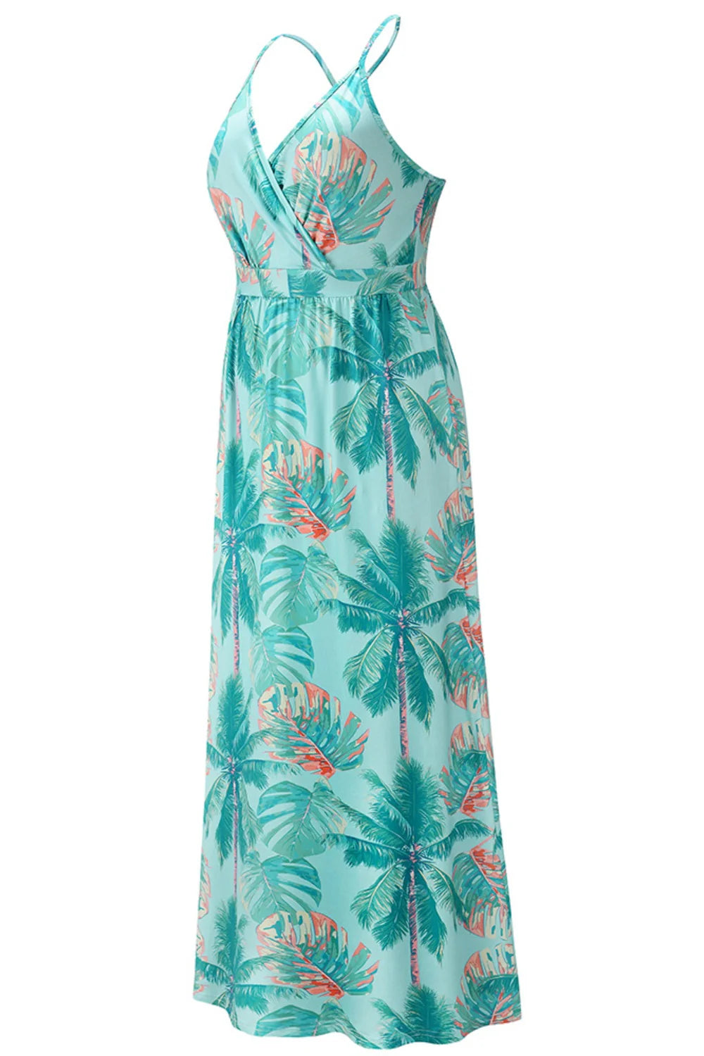 Printed Surplice Cami Dress